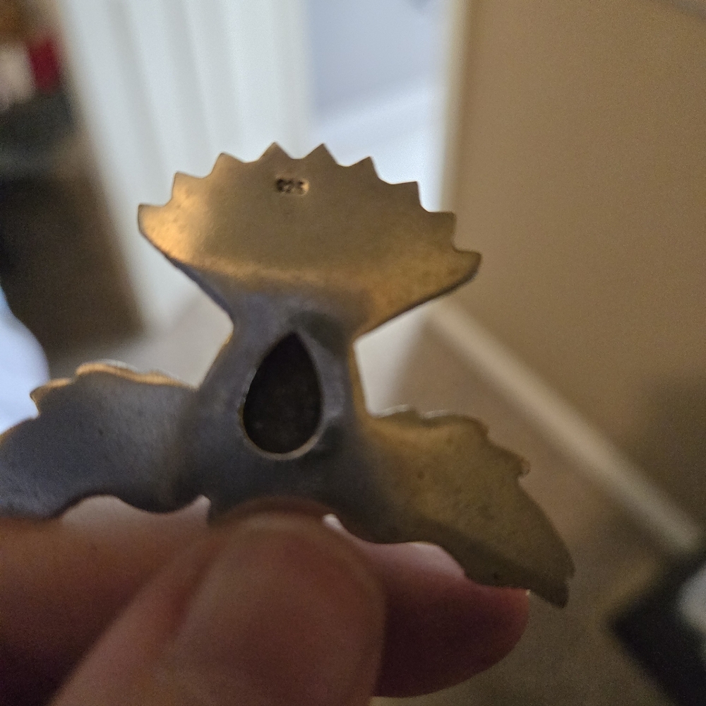 Lepidolite Silver Eagle Pendant - Picture 3 of 3
